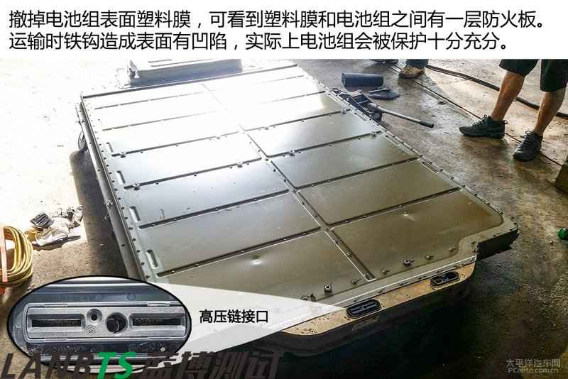 特斯拉電池板拆解:7000多節(jié)18650電池 密密麻麻